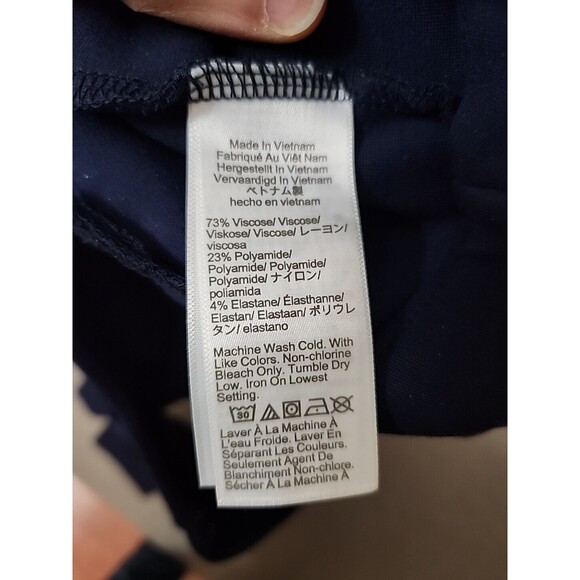 J Crew Ponte Knit Slim Work Pants Womens 12 Navy Blue Ankle Stretch Career NEW - Picture 6 of 7